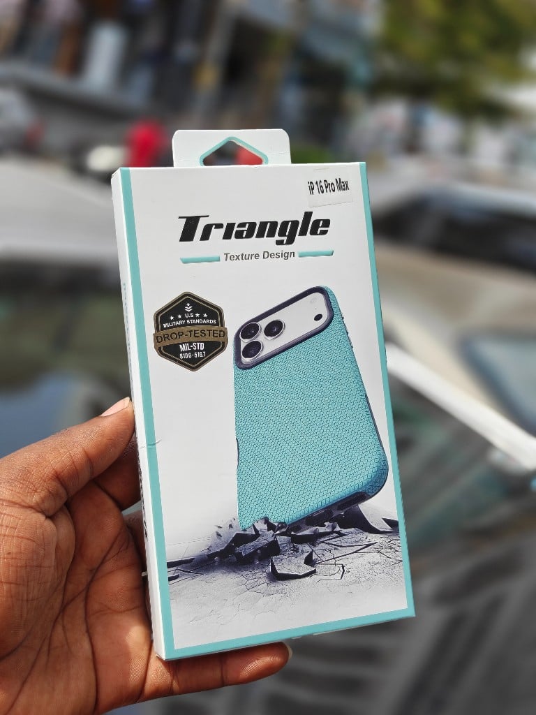 Triangle Texture Design Case for iP 16 Pro Max