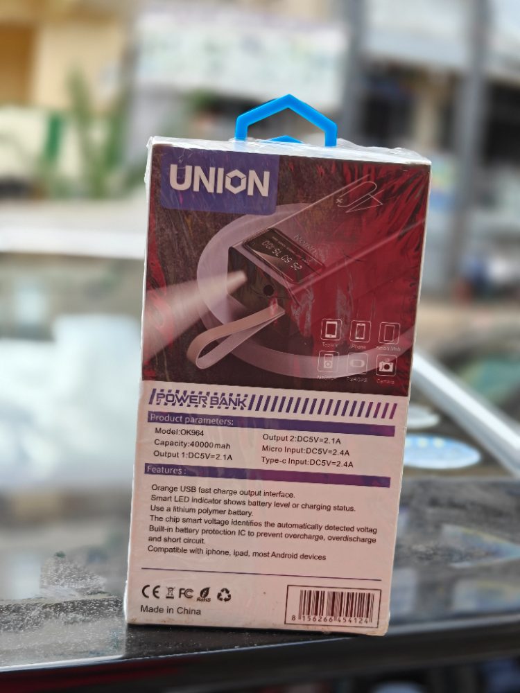 Union OK964 Power Bank 40000mAh