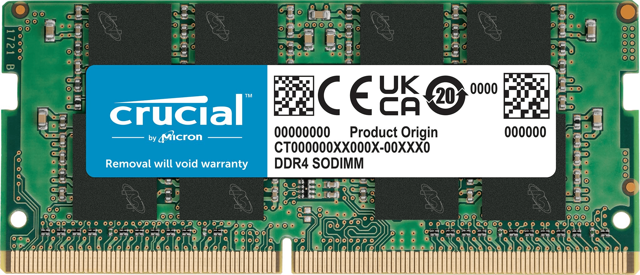 Crucial 8GB DDR4-3200 RAM — Desktop & Laptop — view 2