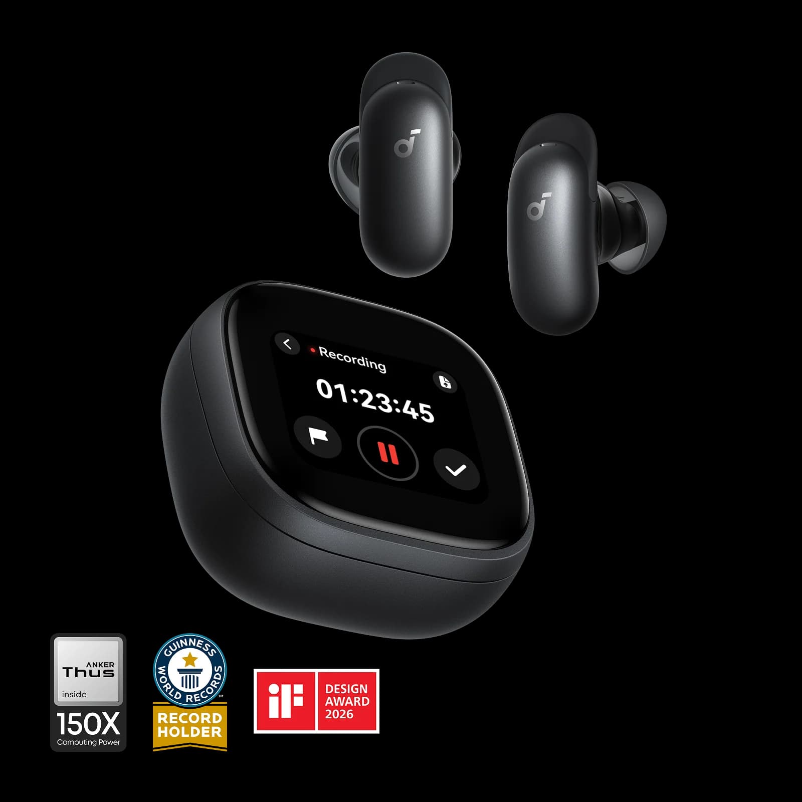 Soundcore Liberty 5 Pro Max | Earbuds with AI Note-Taker Smart Case — view 1