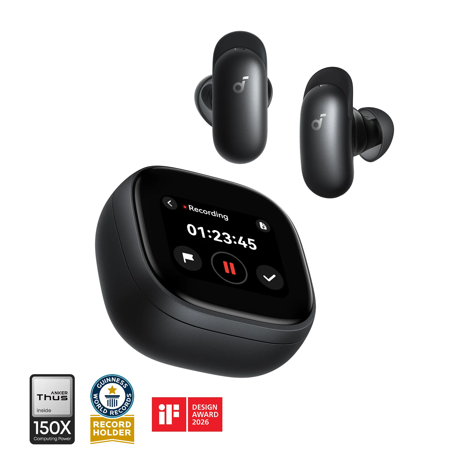 Soundcore Liberty 5 Pro Max | Earbuds with AI Note-Taker Smart Case