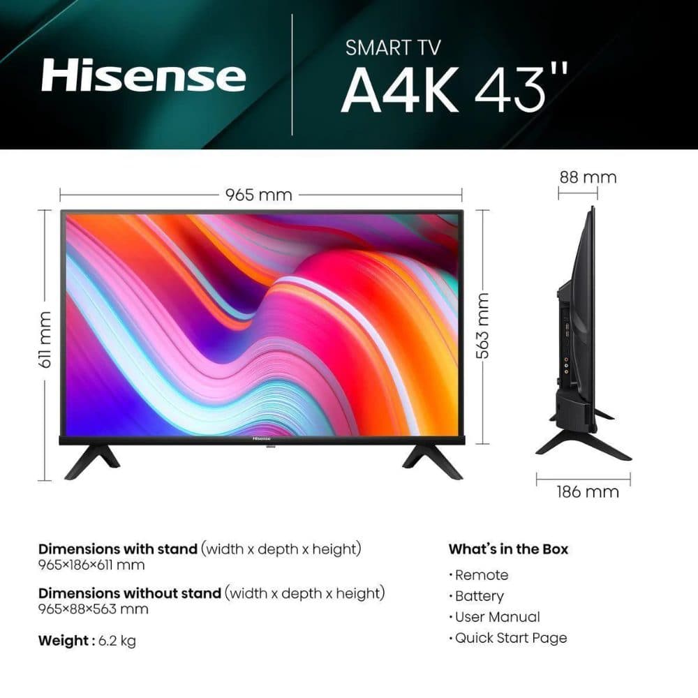 Hisense 43" SMART TV — view 3