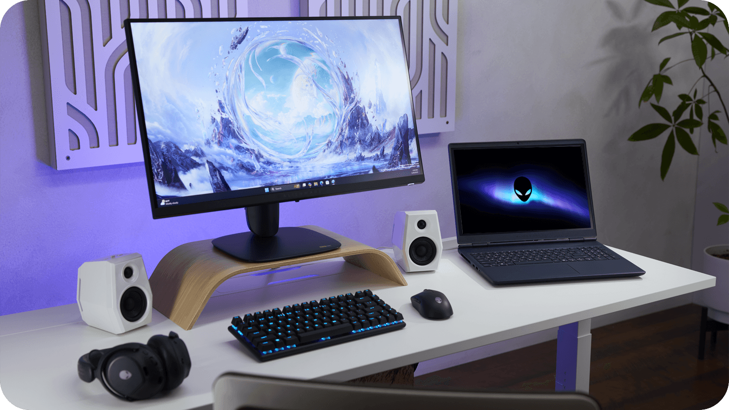 Alienware 16 Aurora Gaming Laptop AC16250 - 40.6 cm WQXGA 120Hz Display, Intel Core 7-240H Processor, 16GB DDR5 RAM, 1TB SSD, NVIDIA GeForce RTX 5050 8GB Graphics — view 2