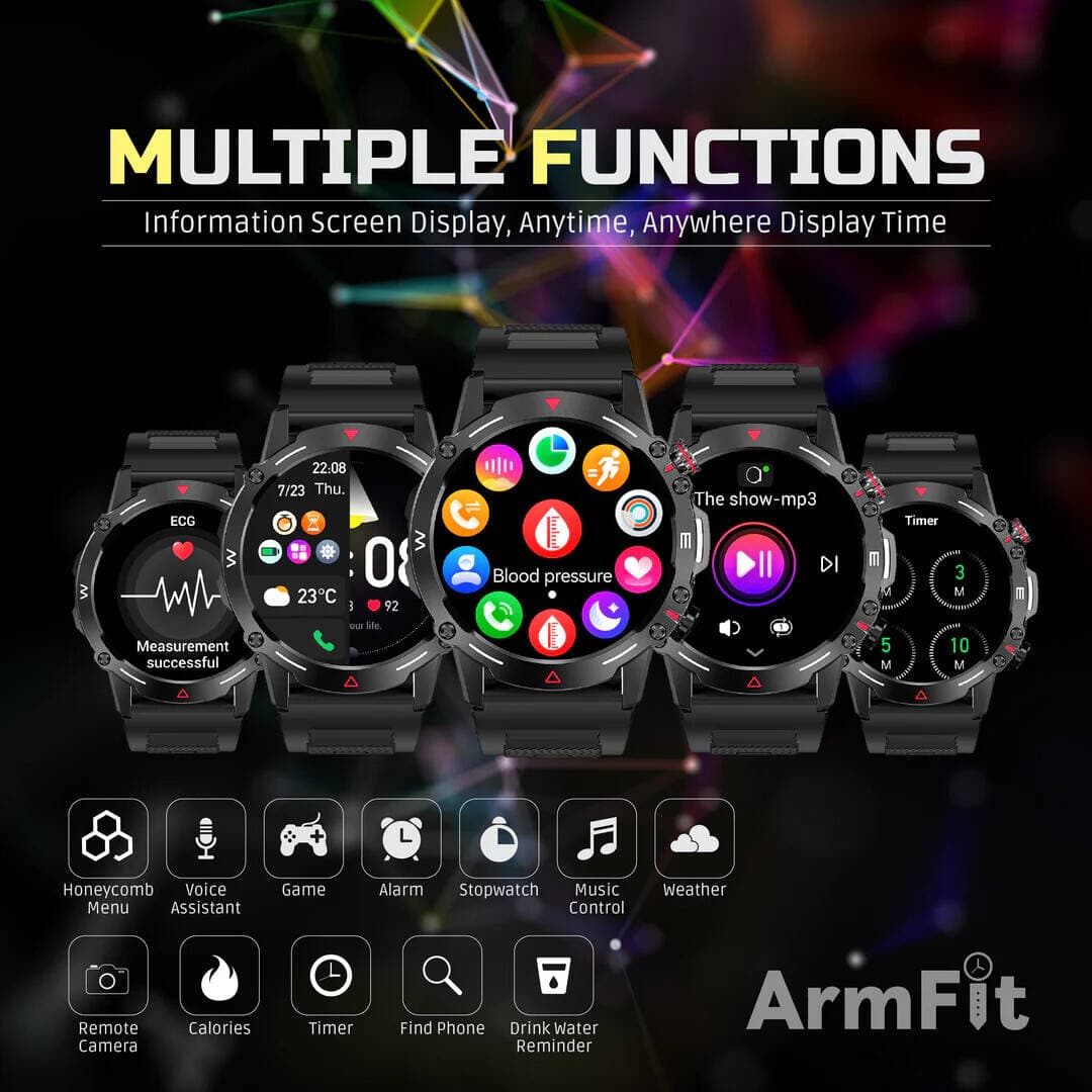 ArmFit Hulk Smartwatch For Men, AMOLED Always On Display Bluetooth Calling Waterproof Fitness Watches — view 5