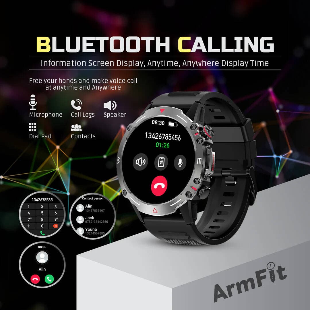 ArmFit Hulk Smartwatch For Men, AMOLED Always On Display Bluetooth Calling Waterproof Fitness Watches — view 4