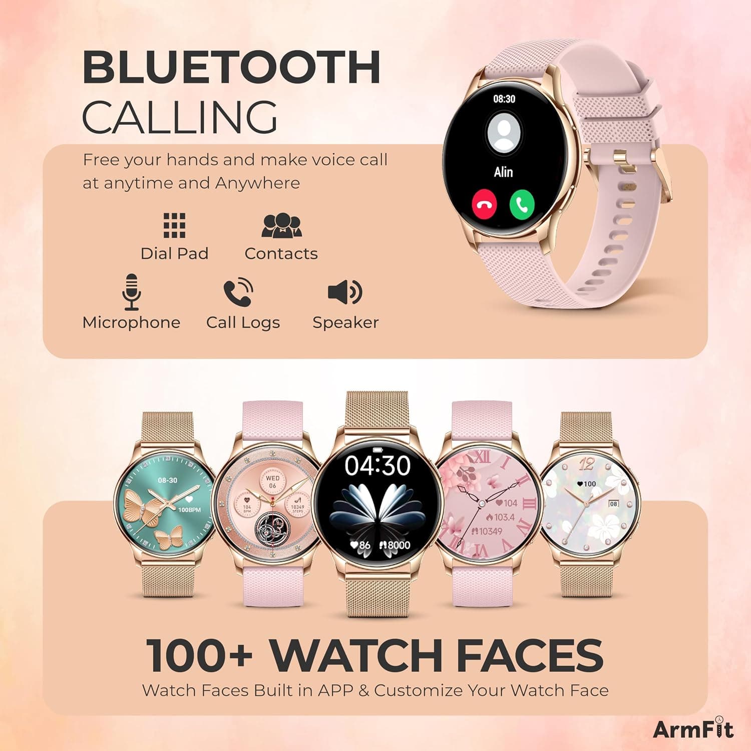 ArmFit QUEEN Smart watch with AMOLED Always On Display smart watch for women — view 4