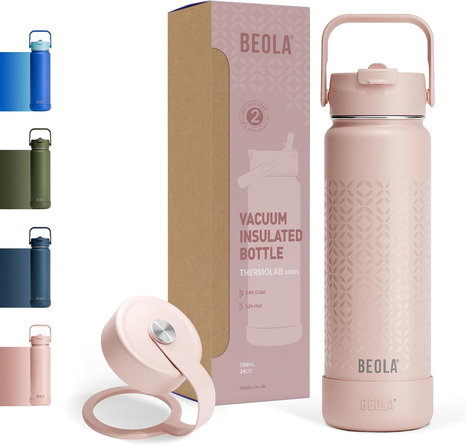 BEOLA 750ml Water Bottle 18/8 Stainless Steel — view 2