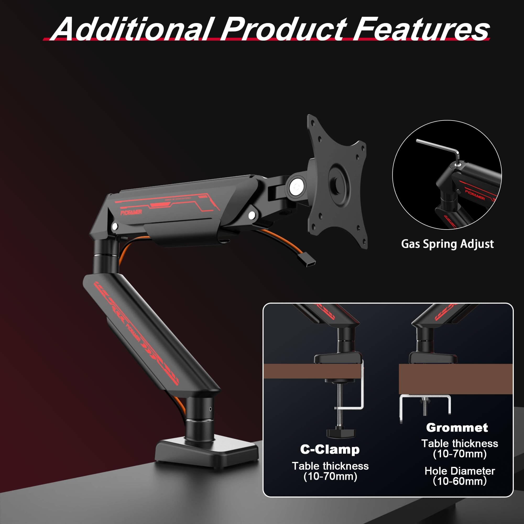 Fydeamer Monitor Arm Mount — view 2