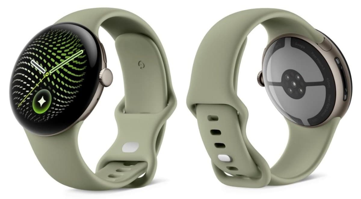 Google Pixel Watch 5 45mm - Olive/Fog — view 1