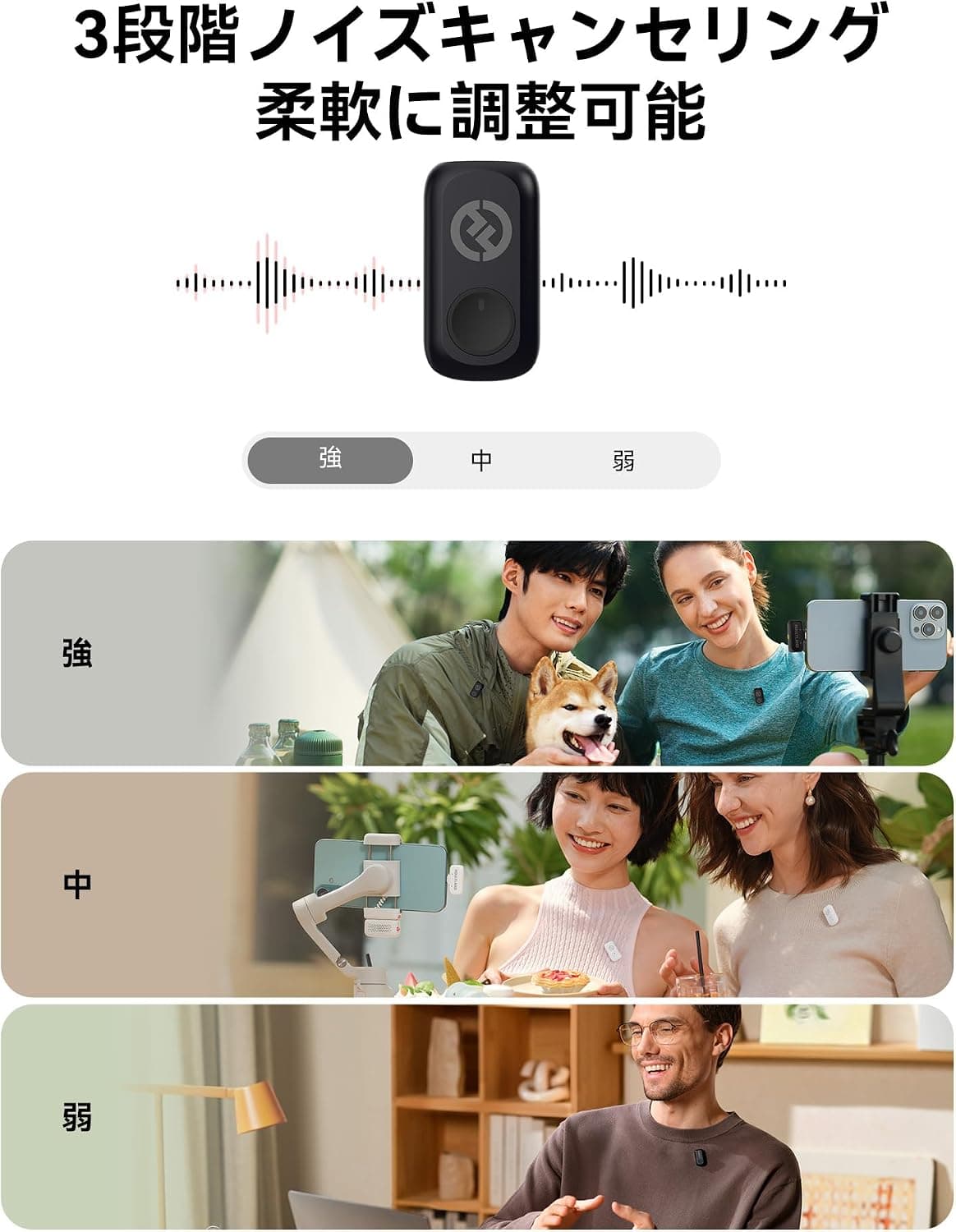 Hollyland LARK A1 Duo Combo Wireless Microphone (USB-C + Lightning) — view 3