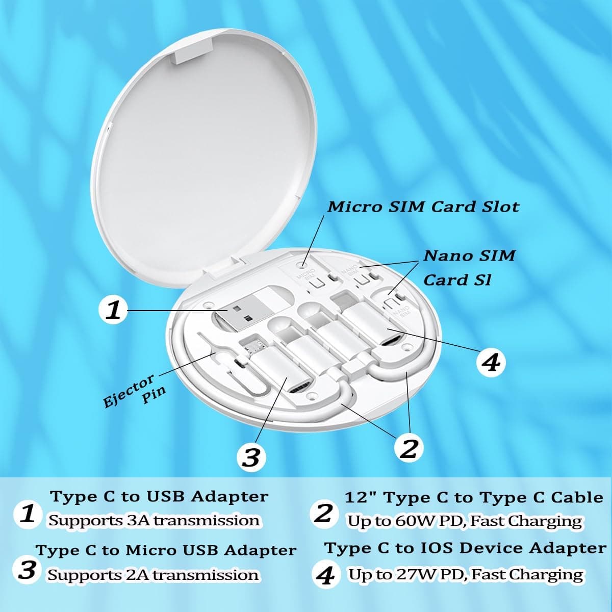 Multi USB Charging Adapter Cable Kit — view 3