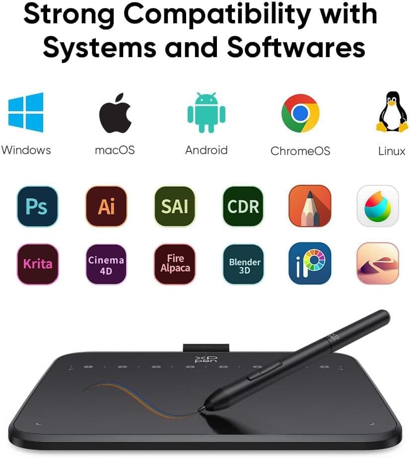 XPPen 6 * 4 inch Drawing Tablet with 16384 Pressure Levels — view 7