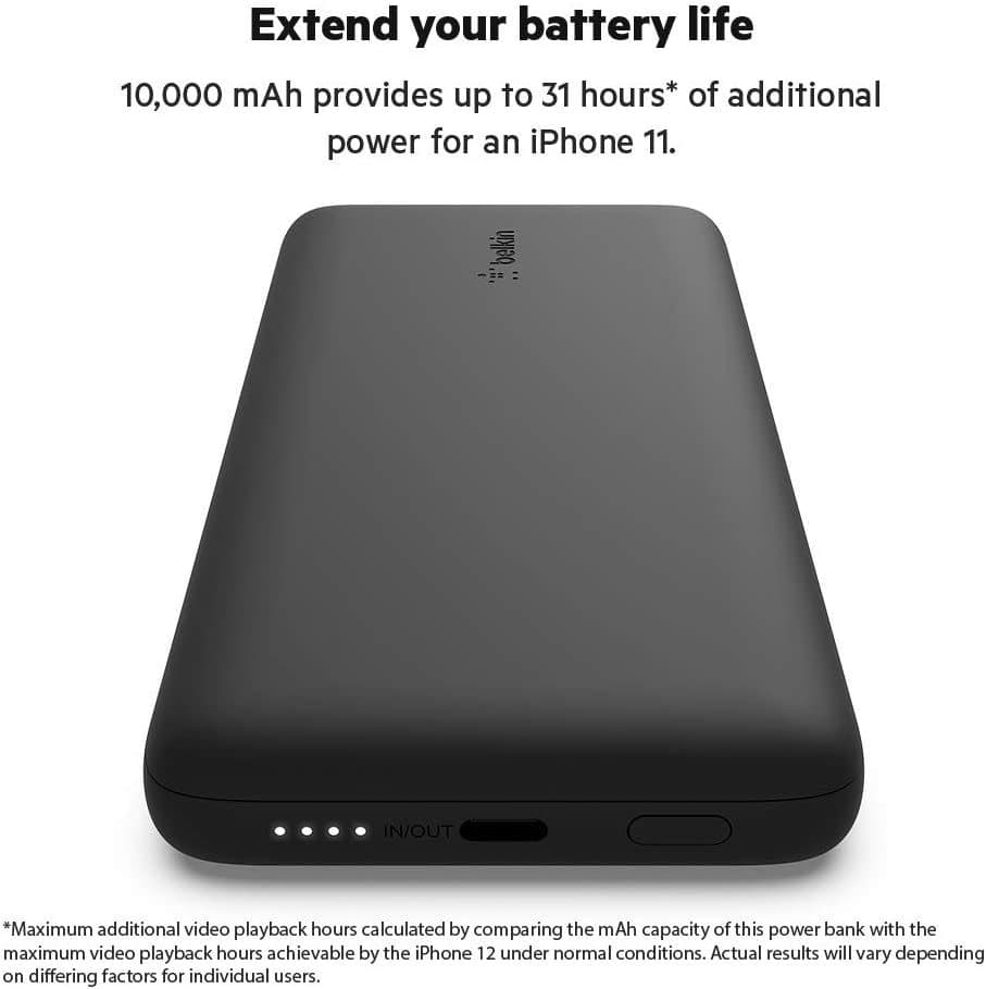 Belkin Boostcharge Plus 10K Portable with 2 cables — view 3