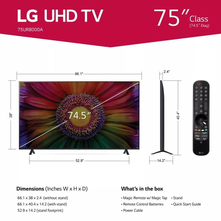 LG UHD TV 75UR8000A — view 2