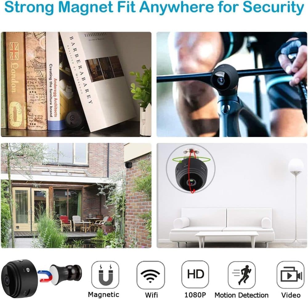 Mini WiFi Hidden Cameras,Wireless Spy Cameras with Video Live Feed — view 5