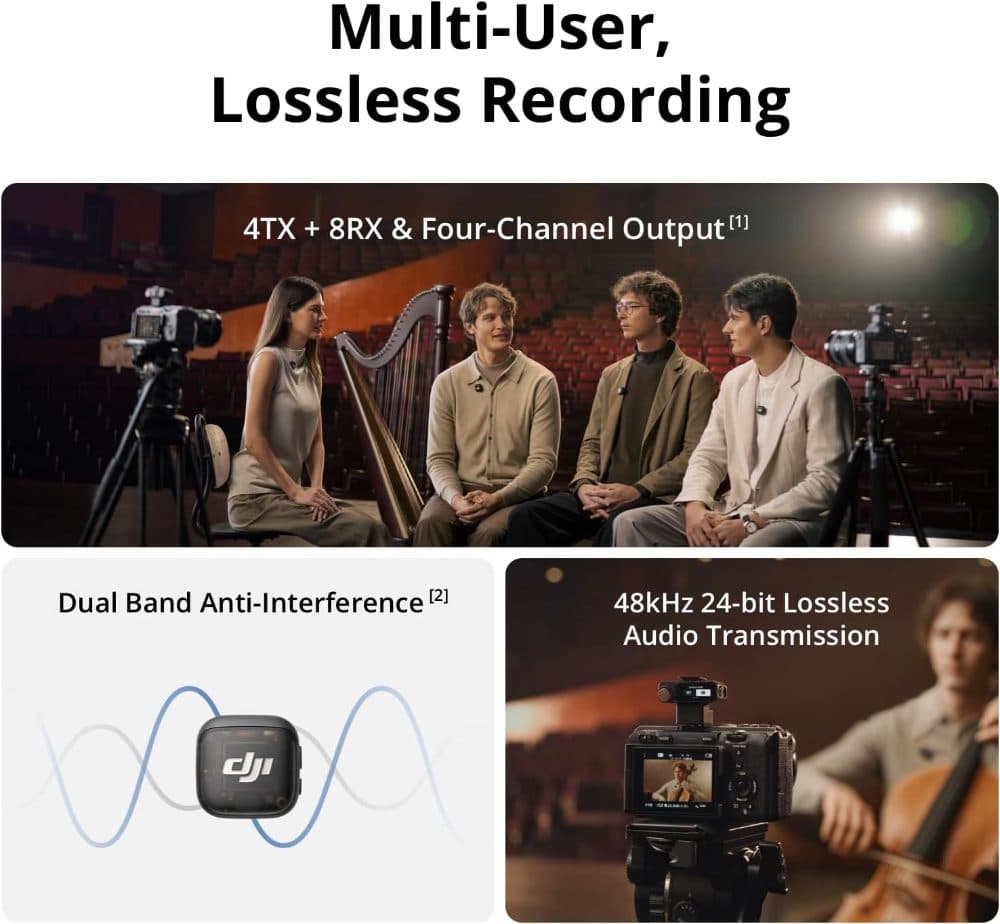 DJI Mic 3 (2 TX + 1 RX + Charging Case) — view 3