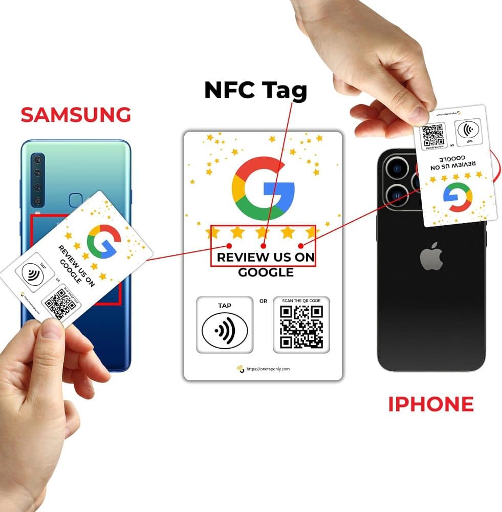 Cards Contactless review card | NFC Card | Unlimited Use (5-Pack Social Cards) — view 7