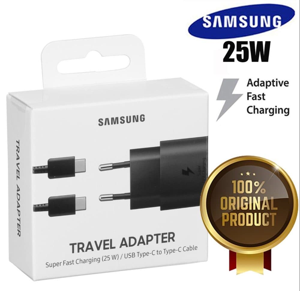 Samsung 25W USB-C Super Fast Charger, PD Power Delivery, Black, Type-C to C Cable — view 6