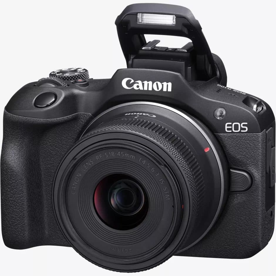 Canon EOS R100 Mirrorless Camera + RF-S 18-45mm F4.5-6.3 IS STM Lens — view 4