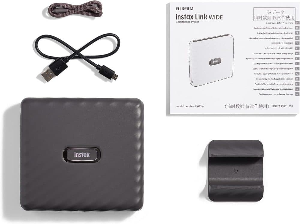 Fujifilm Instax Link Wide Smartphone Printer (Mocha Gray) — view 6