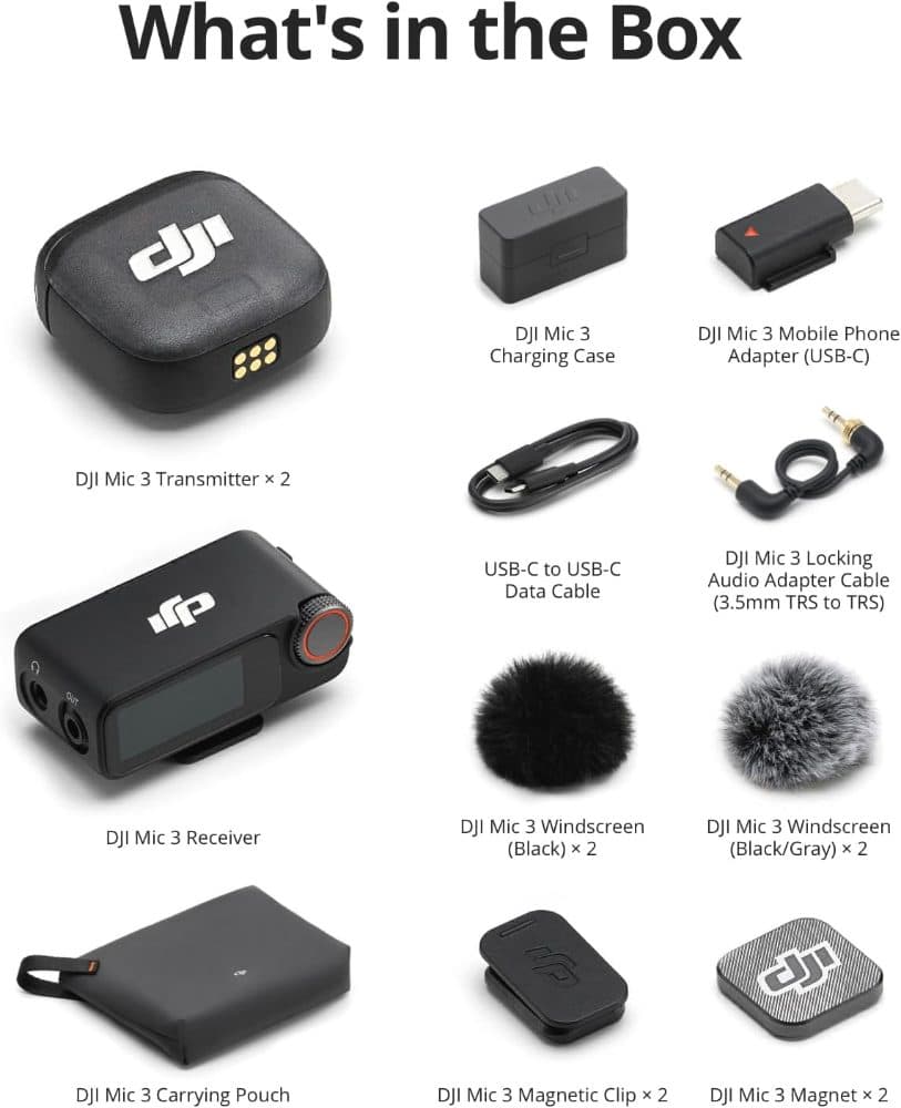 DJI Mic 3 (2 TX + 1 RX + Charging Case) — view 8
