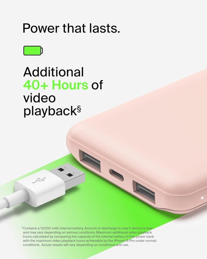 Belkin 10000mAh portable power bank — view 4