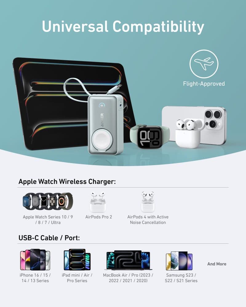 2 Anker MagGo Power Bank (10K, 35W, For Apple Watch) — view 3