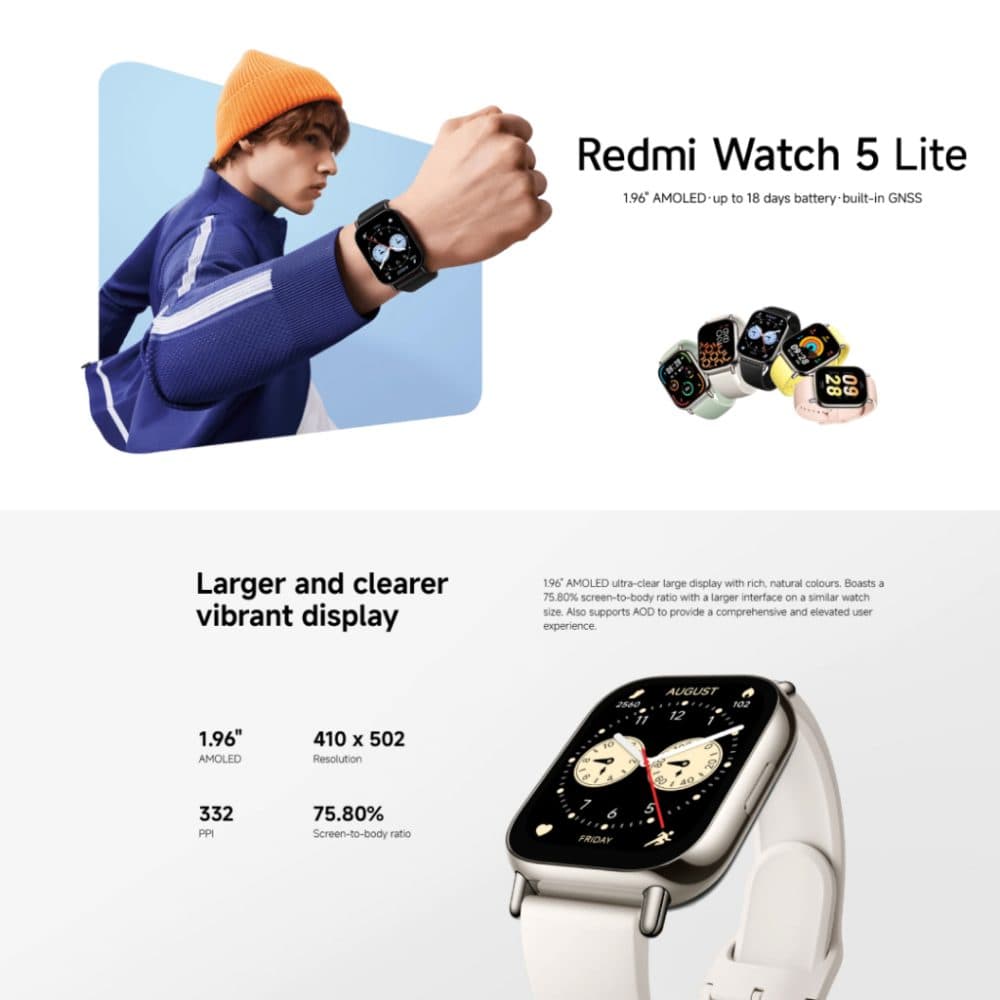 The Xiaomi Redmi Watch 5 Lite — view 3