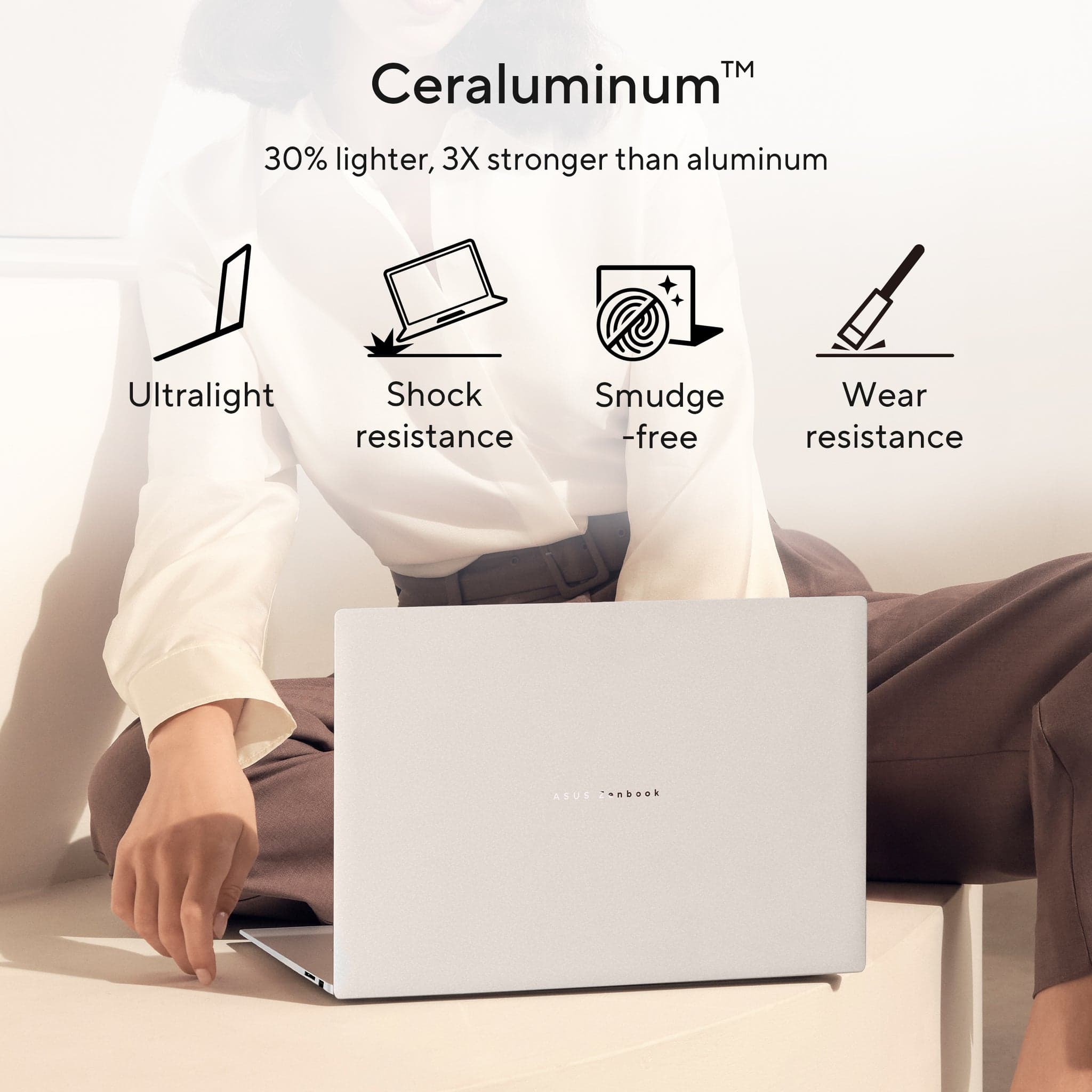 ASUS Zenbook S 16 AI Laptop (Scandinavian White) — UM5606GA-SS263W — view 2