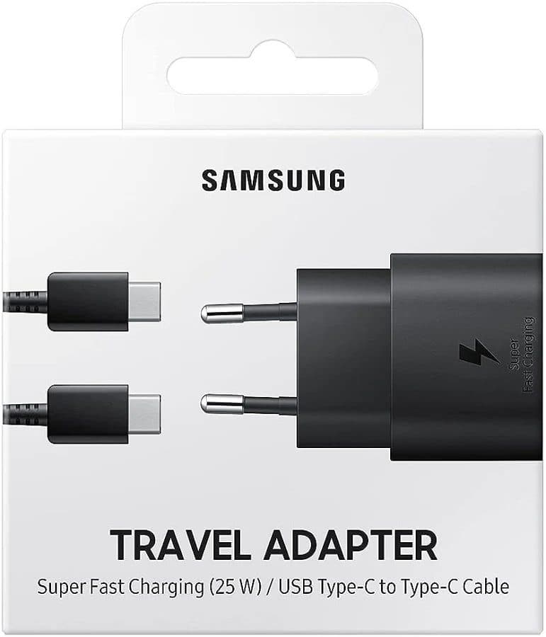 Samsung 25W USB-C Super Fast Charger, PD Power Delivery, Black, Type-C to C Cable — view 4