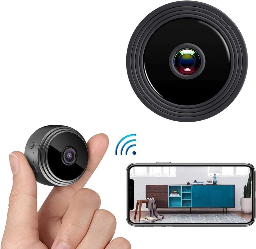 Mini WiFi Hidden Cameras,Wireless Spy Cameras with Video Live Feed