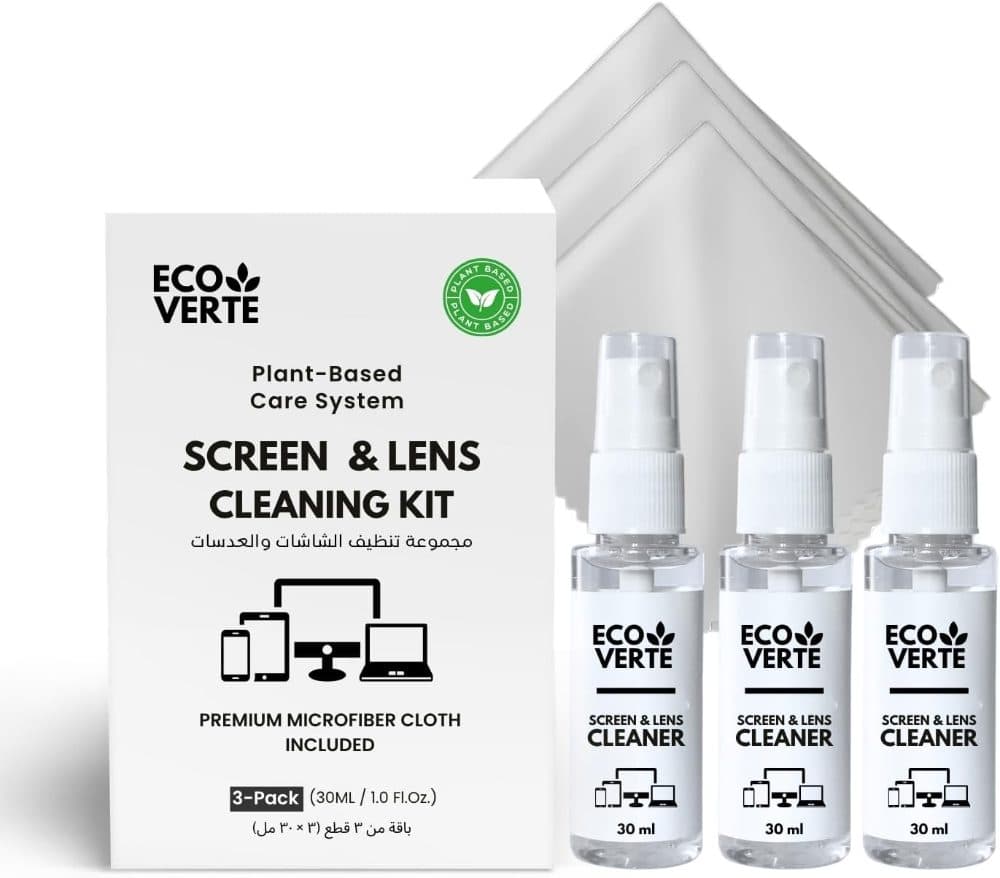 Eco Verte Plant-Based Screen & Lens Cleaning Kit 3-Pack — view 1