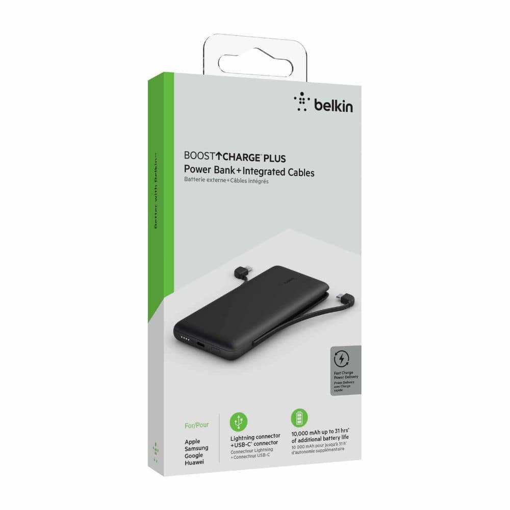 Belkin Boostcharge Plus 10K Portable with 2 cables — view 1