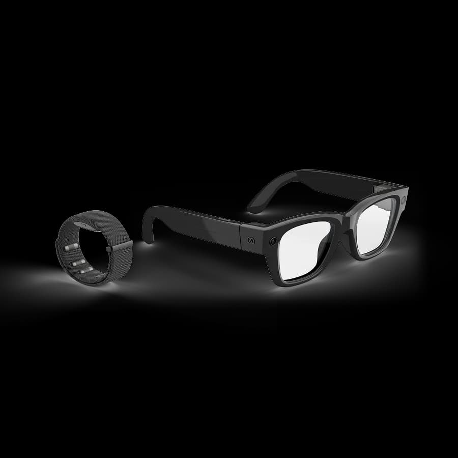 Meta Ray-Ban Display Glasses & Meta Neural Band - Shiny Black, Transitions Lenses — view 3
