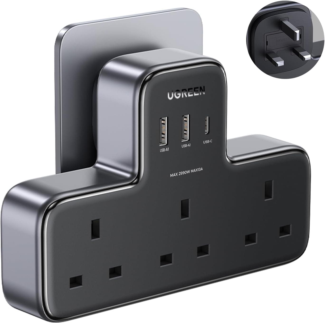 UGREEN 6-in-1 Surge Protector Power Strip — view 1