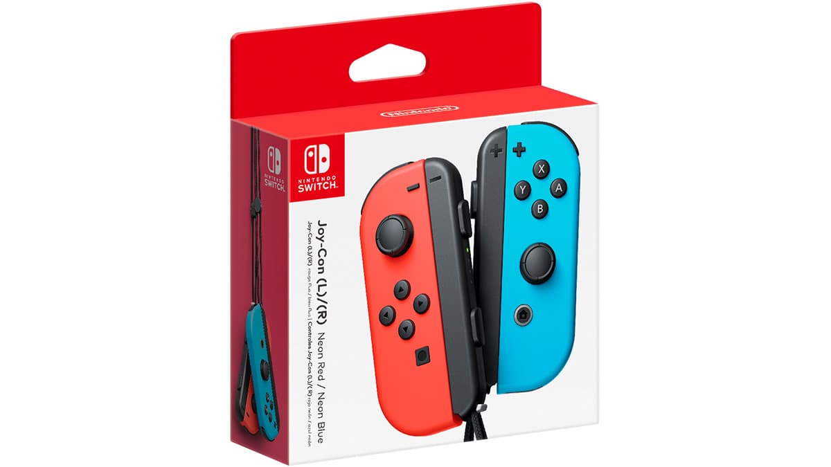 Joy-Con (L)/(R) — Neon Red/Neon Blue (Nintendo Switch) — view 1