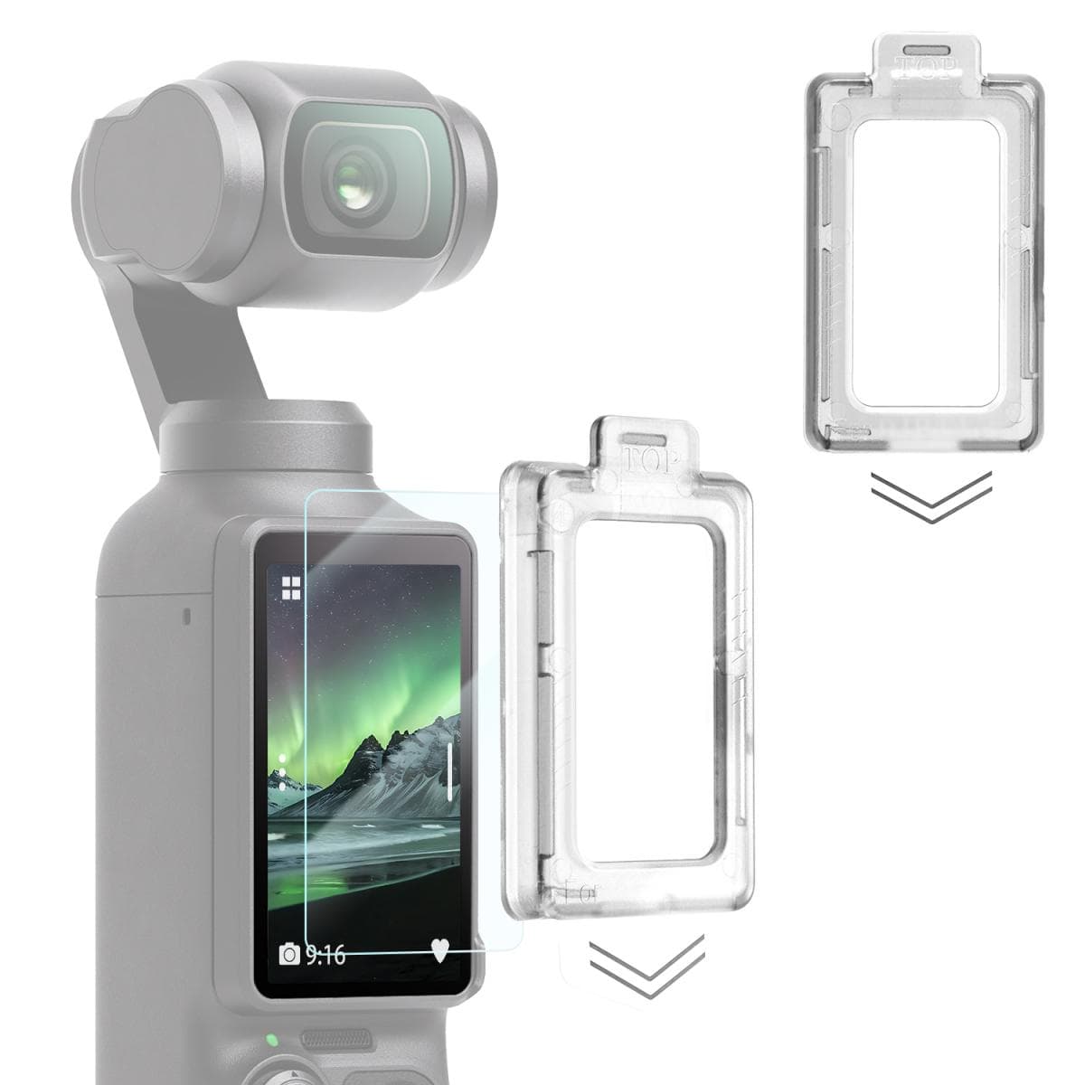 T Tersely 2+2 Pack Tempered Glass Screen Protector for DJI Osmo Pocket 4/3 — view 1
