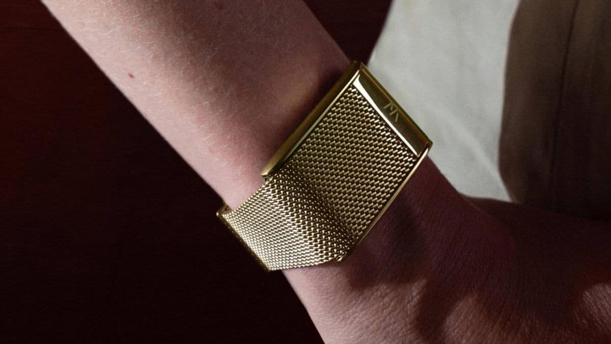 WHOOP 5.0 Meridian Band — Milanese Mesh — view 1