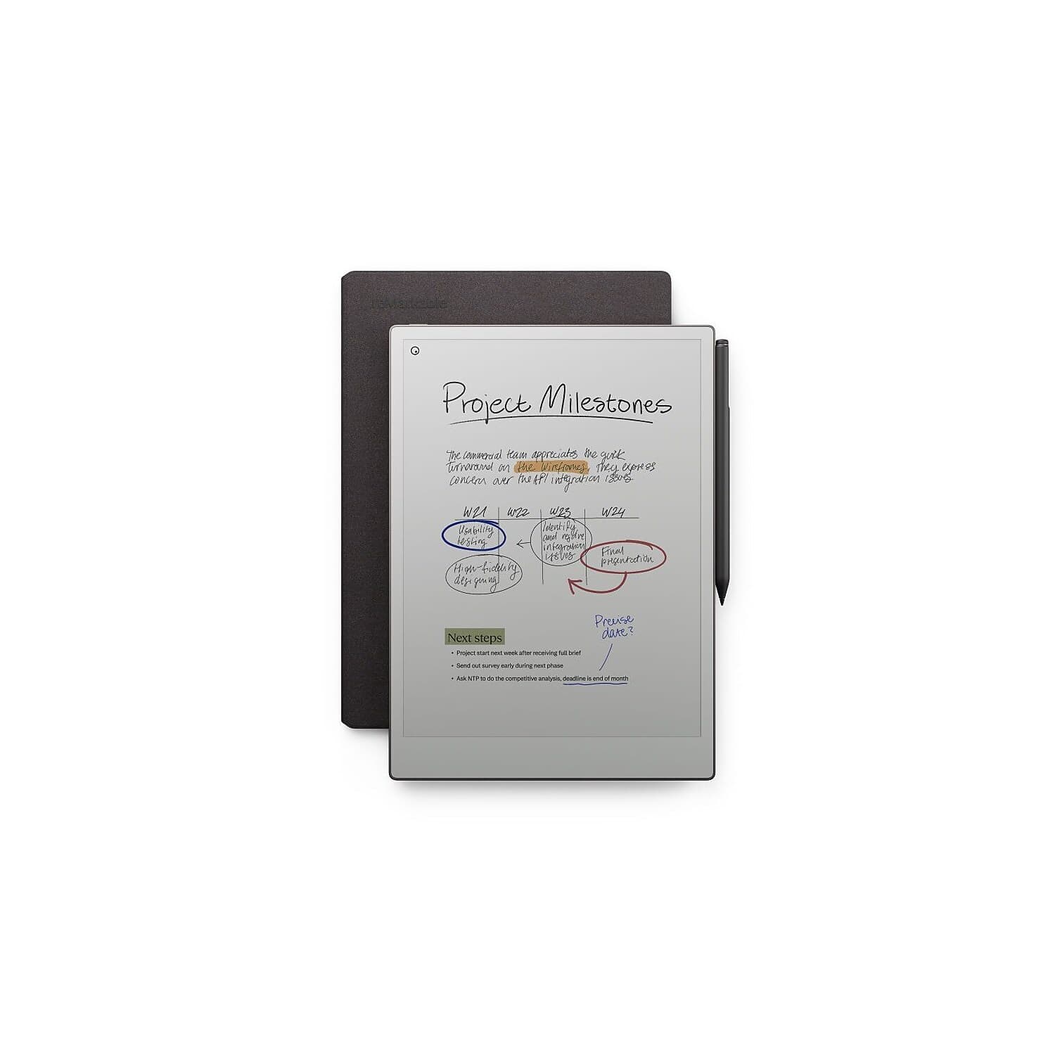 reMarkable Paper Pro + Marker Plus + Book Folio Bundle — view 1