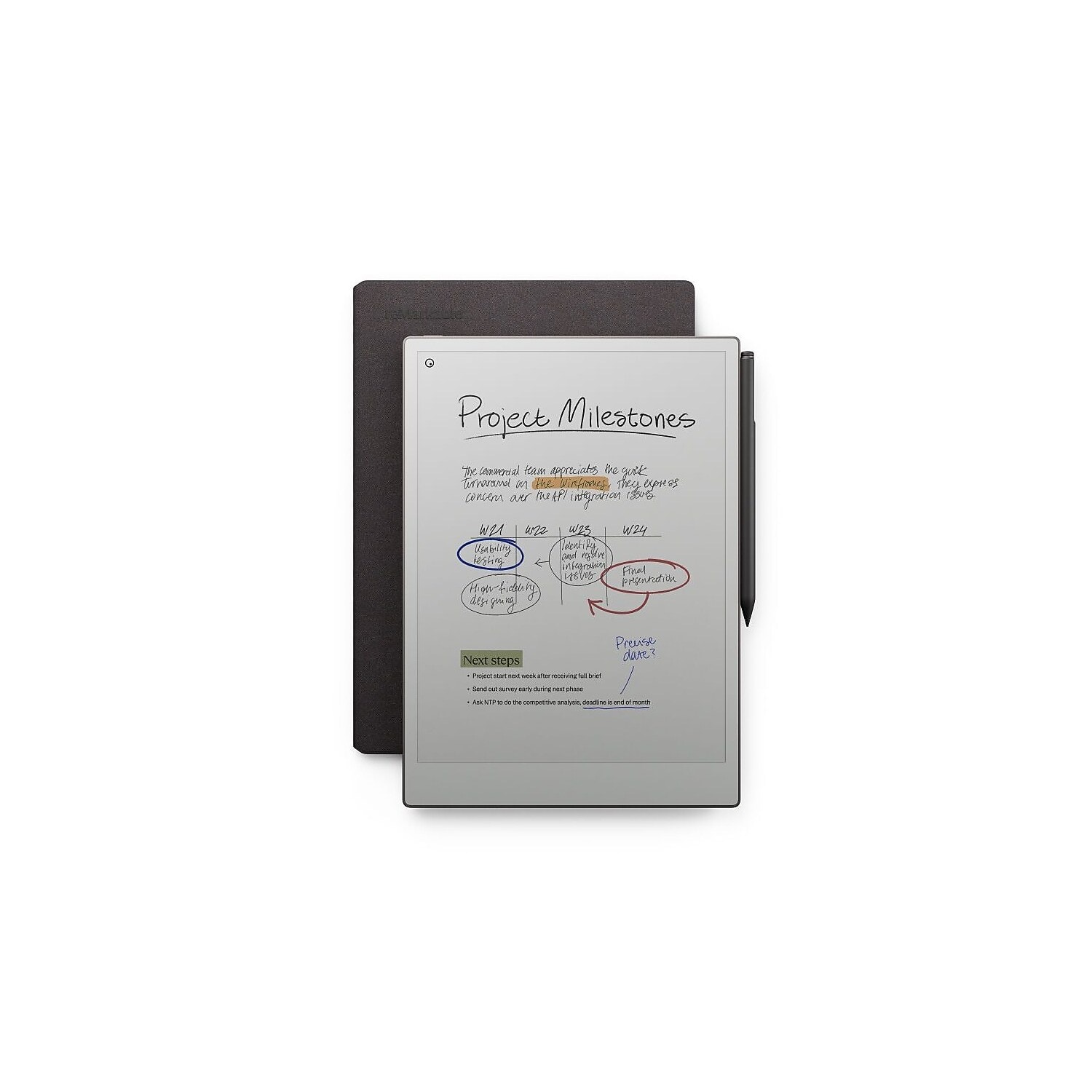 reMarkable Paper Pro + Marker Plus + Book Folio Bundle