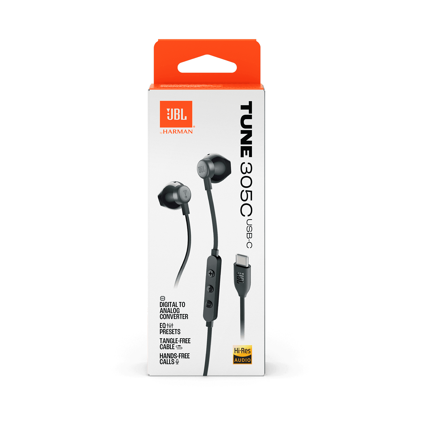 JBL Tune 305C USB-C Wired Earphones — view 1