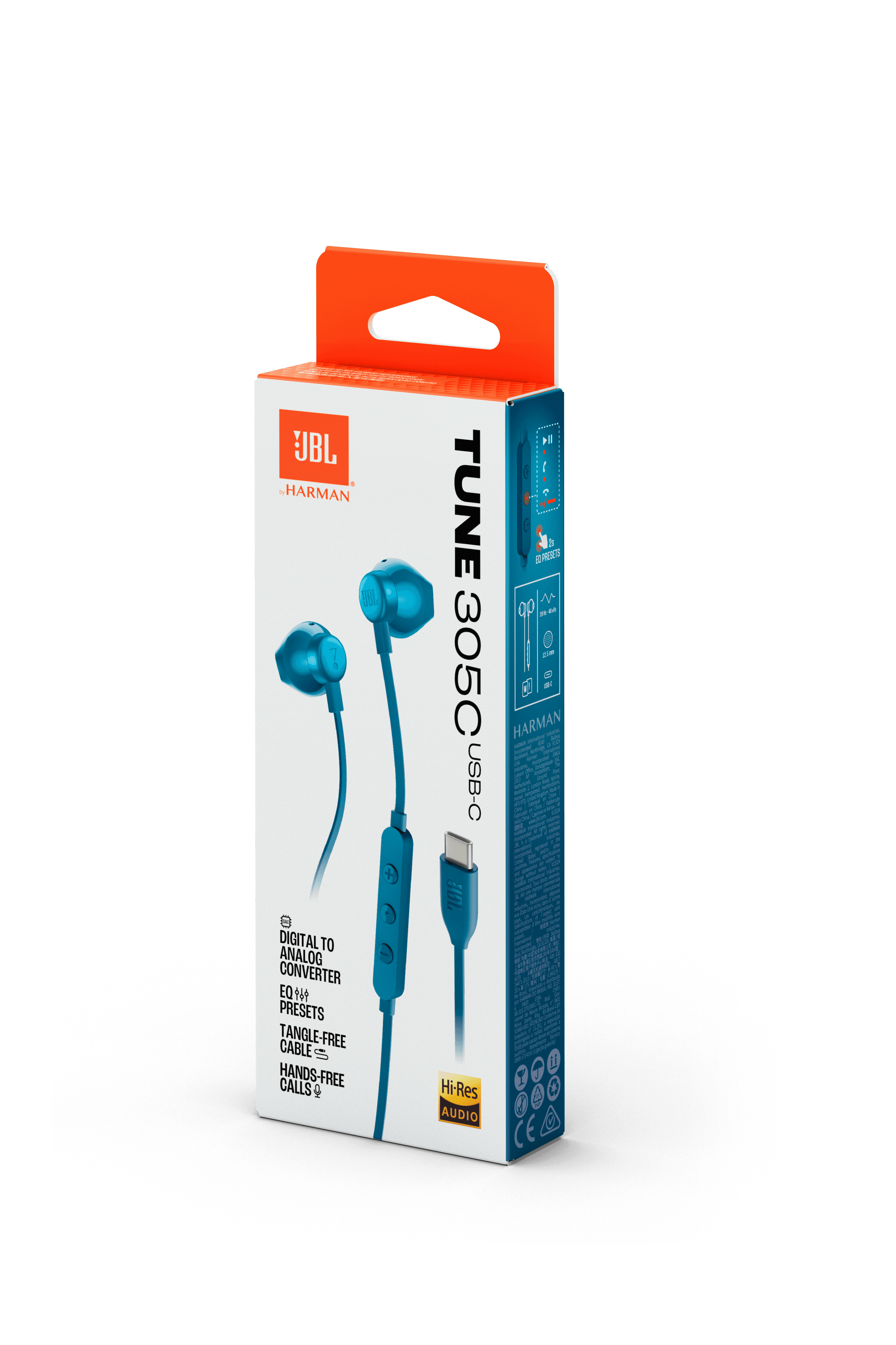 JBL Tune 305C USB-C Wired Earphones — view 4