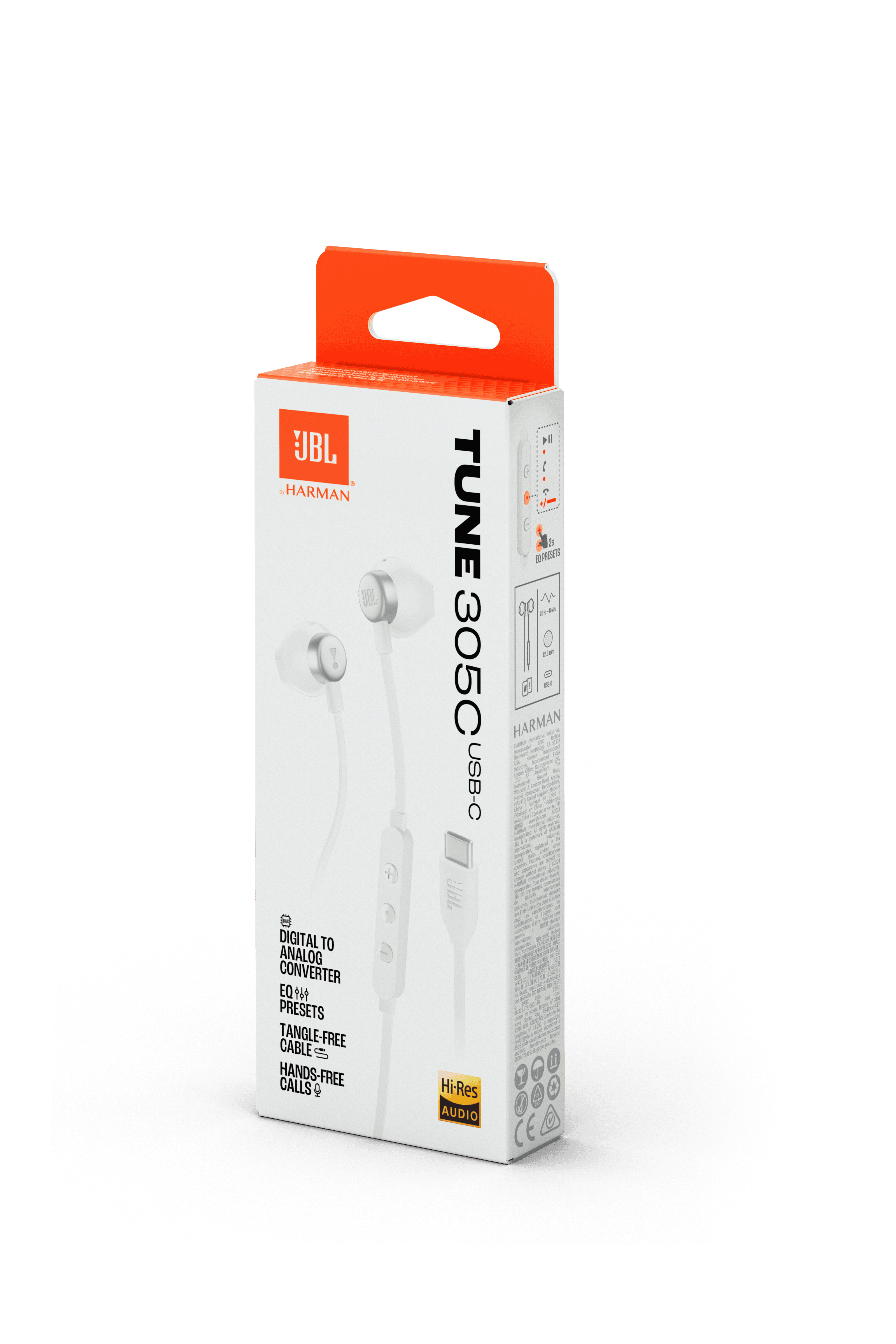 JBL Tune 305C USB-C Wired Earphones — view 2